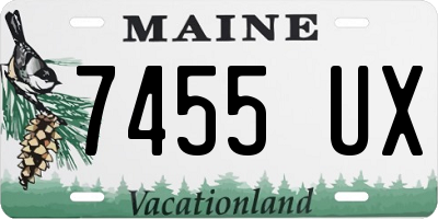 ME license plate 7455UX