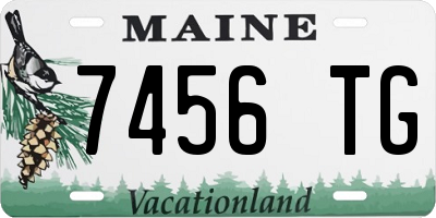 ME license plate 7456TG