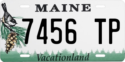 ME license plate 7456TP