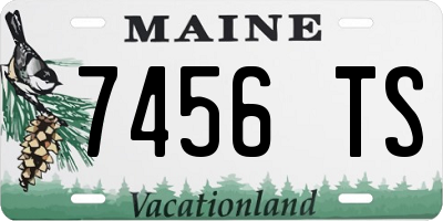 ME license plate 7456TS