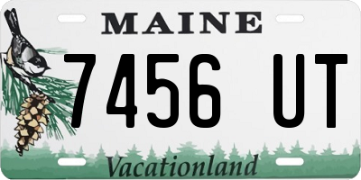 ME license plate 7456UT