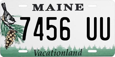 ME license plate 7456UU