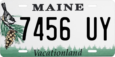 ME license plate 7456UY