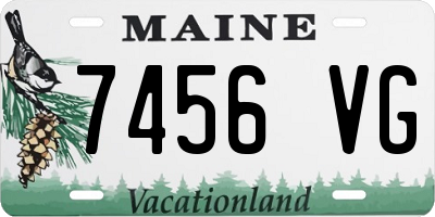 ME license plate 7456VG