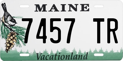ME license plate 7457TR