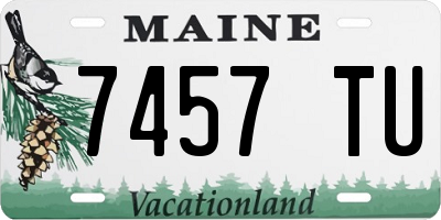 ME license plate 7457TU