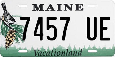 ME license plate 7457UE