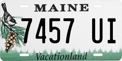 ME license plate 7457UI