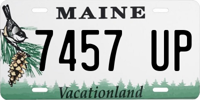 ME license plate 7457UP
