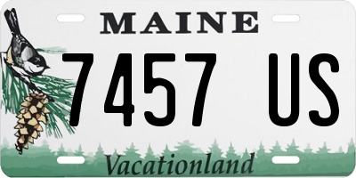 ME license plate 7457US