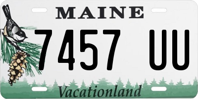 ME license plate 7457UU