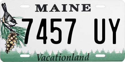 ME license plate 7457UY