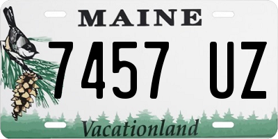 ME license plate 7457UZ