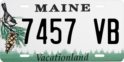 ME license plate 7457VB