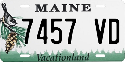 ME license plate 7457VD