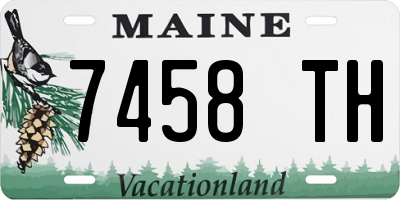 ME license plate 7458TH