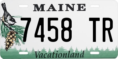 ME license plate 7458TR