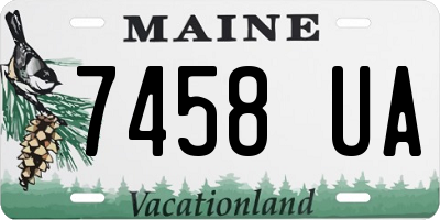 ME license plate 7458UA