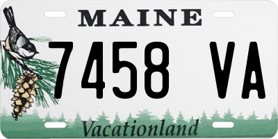 ME license plate 7458VA
