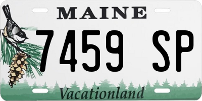 ME license plate 7459SP