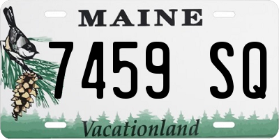 ME license plate 7459SQ