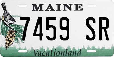 ME license plate 7459SR