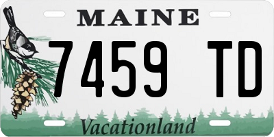 ME license plate 7459TD