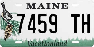 ME license plate 7459TH