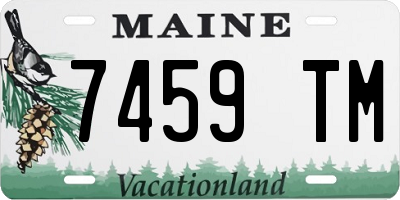 ME license plate 7459TM