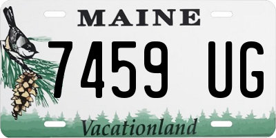 ME license plate 7459UG