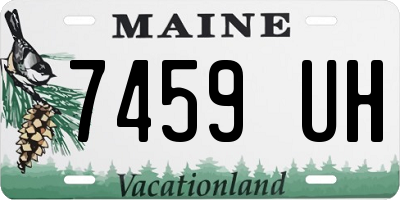 ME license plate 7459UH