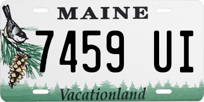 ME license plate 7459UI