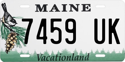 ME license plate 7459UK