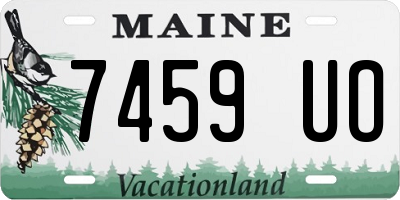ME license plate 7459UO