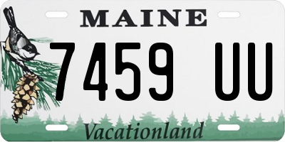 ME license plate 7459UU