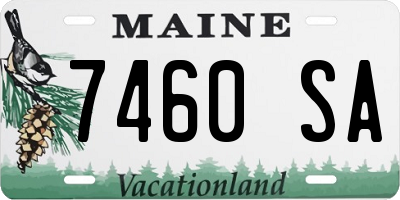 ME license plate 7460SA