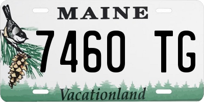 ME license plate 7460TG