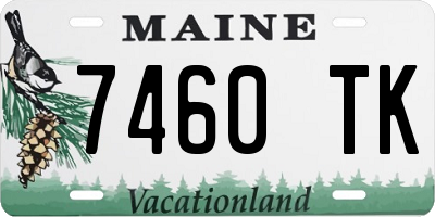 ME license plate 7460TK