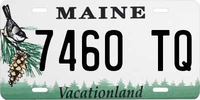 ME license plate 7460TQ