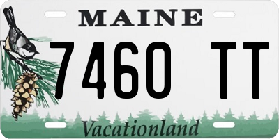 ME license plate 7460TT