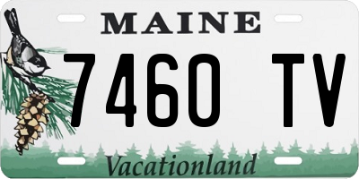 ME license plate 7460TV