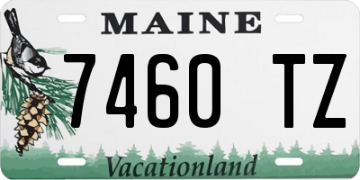 ME license plate 7460TZ