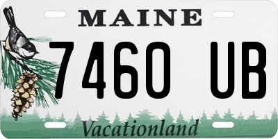 ME license plate 7460UB