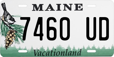 ME license plate 7460UD
