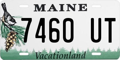 ME license plate 7460UT