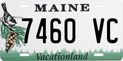ME license plate 7460VC