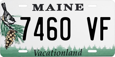ME license plate 7460VF