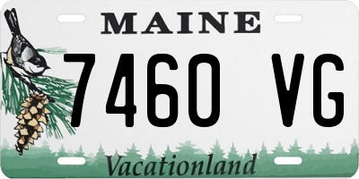 ME license plate 7460VG