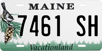 ME license plate 7461SH