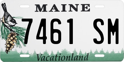 ME license plate 7461SM